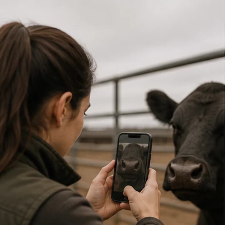 Assessors create offline-safe drafts with guided muzzle images and animal metadata.